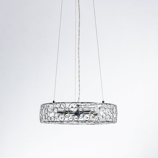Chateau Crystal Pendant Light - Chrome