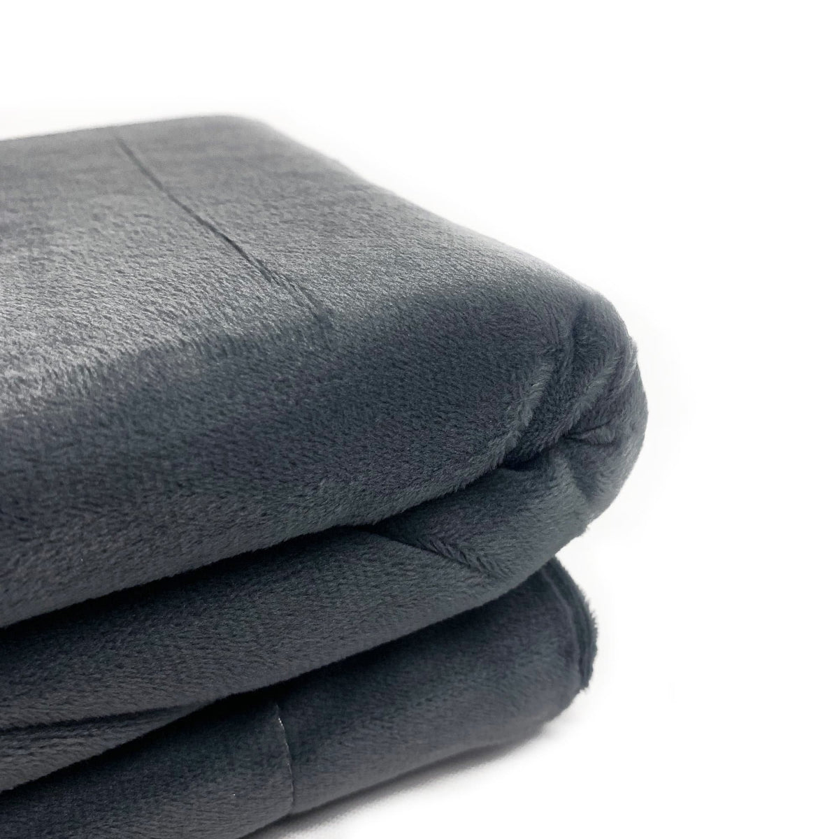 Fur Velvet European Pillowcase Set - Charcoal