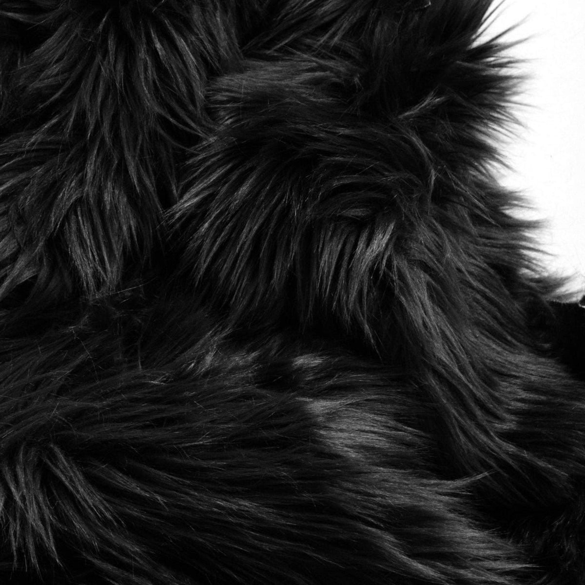 Lush Fur Bean Bag - Black