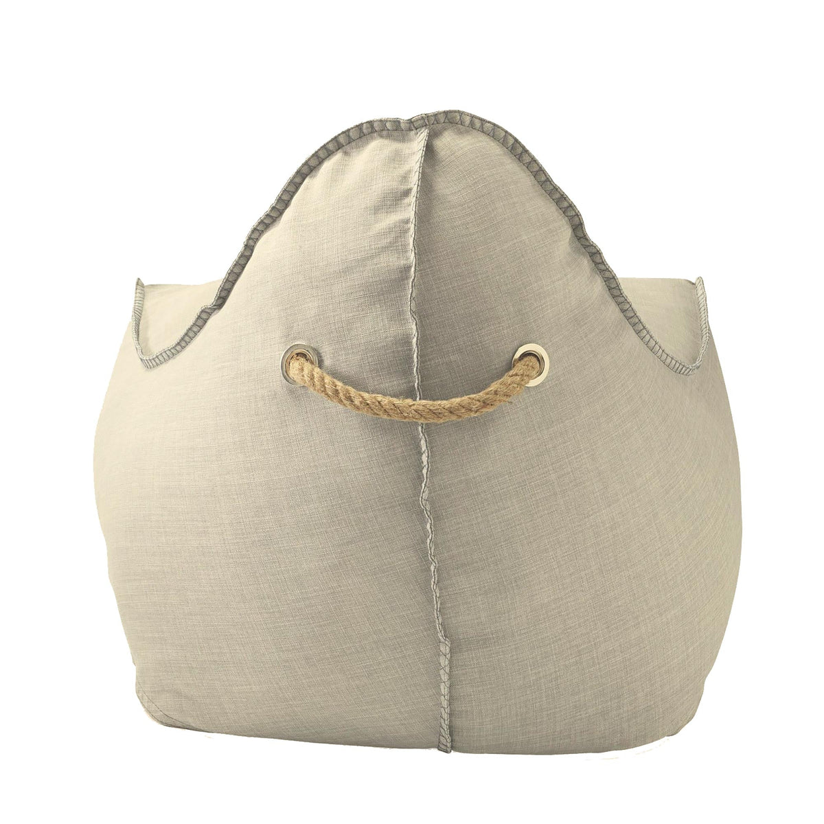 Knox Bean Bag and Ottoman - Natural