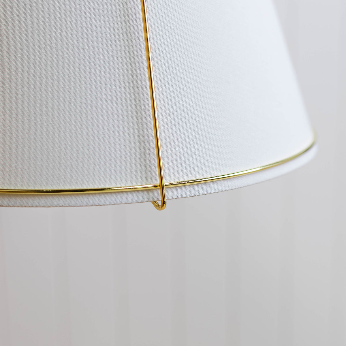Jessie Pendant Light - White with Gold Hardware