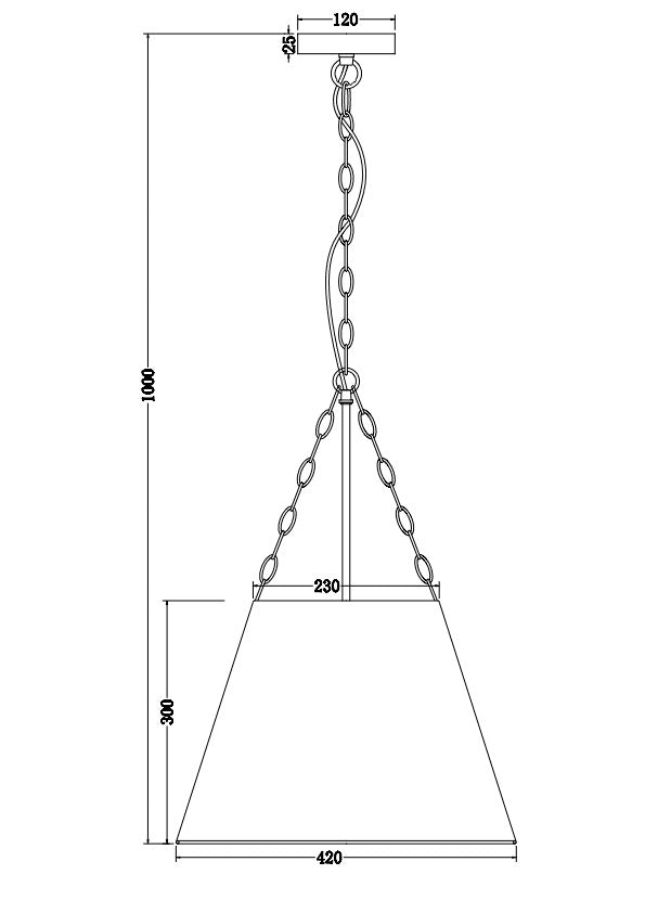 Chloe Pendant Light - White with Nickel Hardware