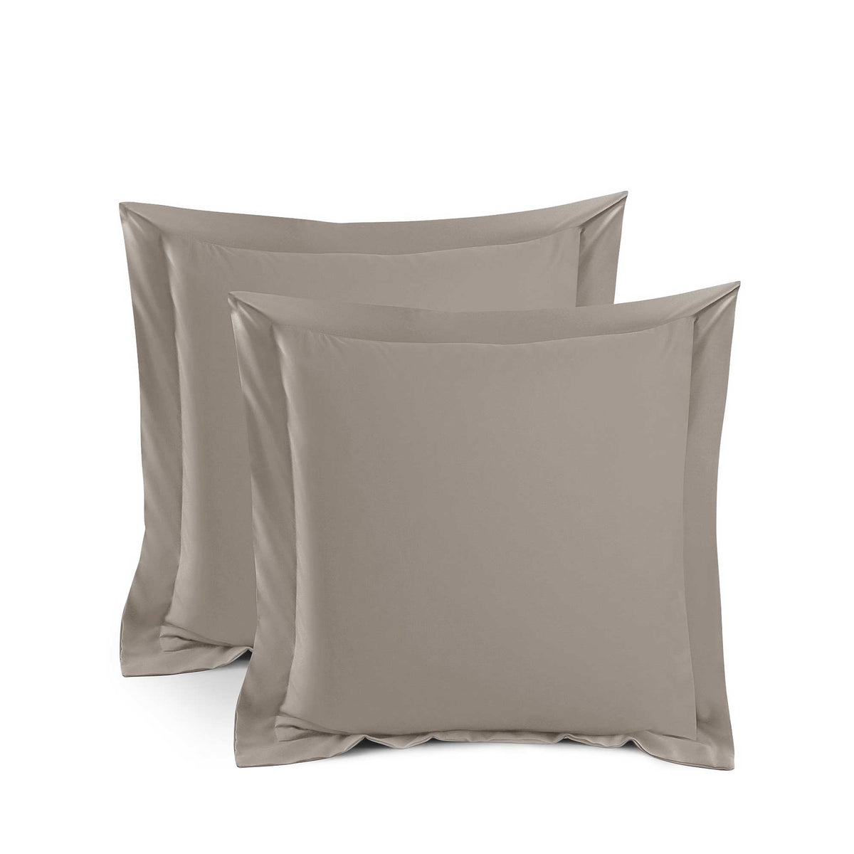 Silky Soft Bamboo European Pillowcase Set - Latte