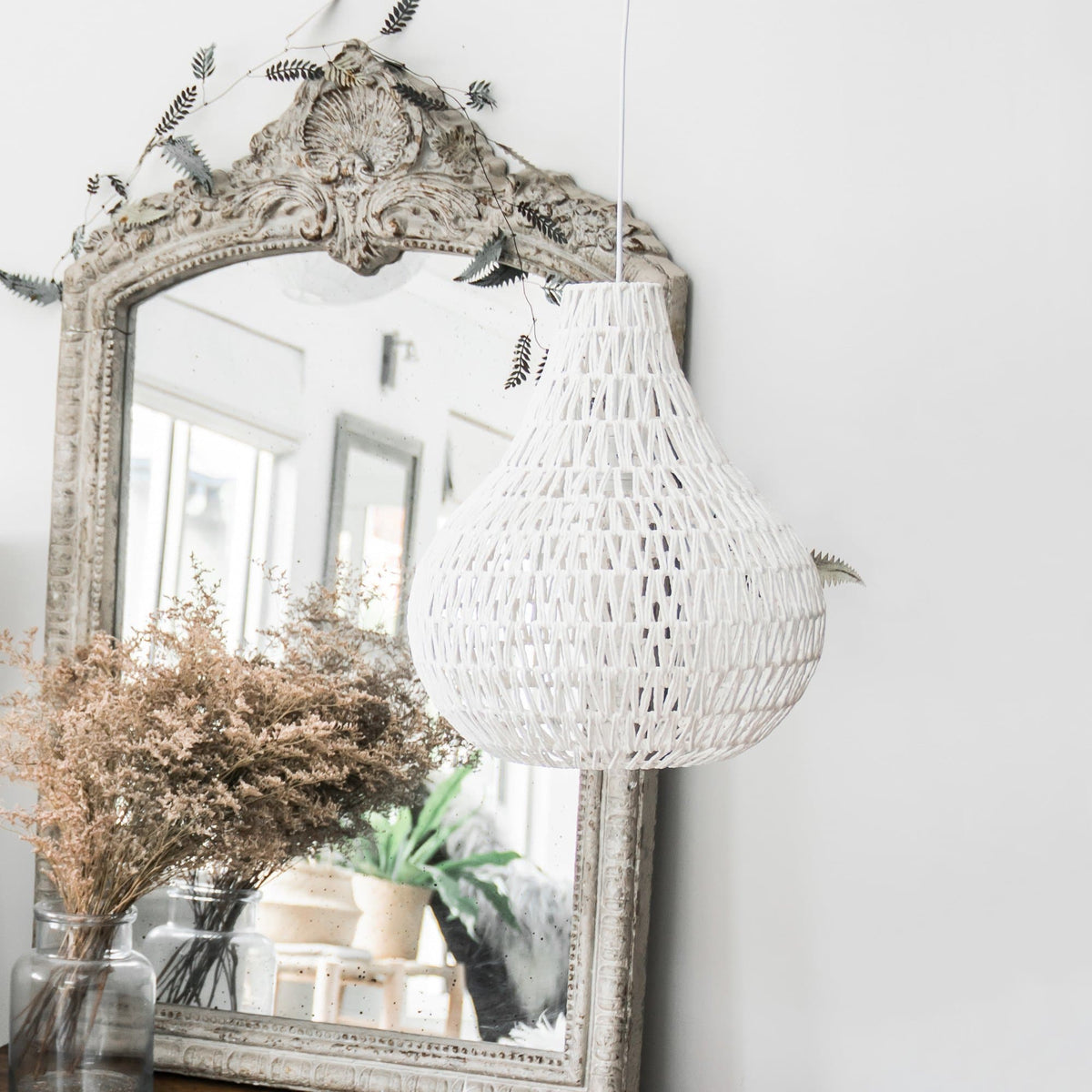 Byron Rope Pendant Light - White