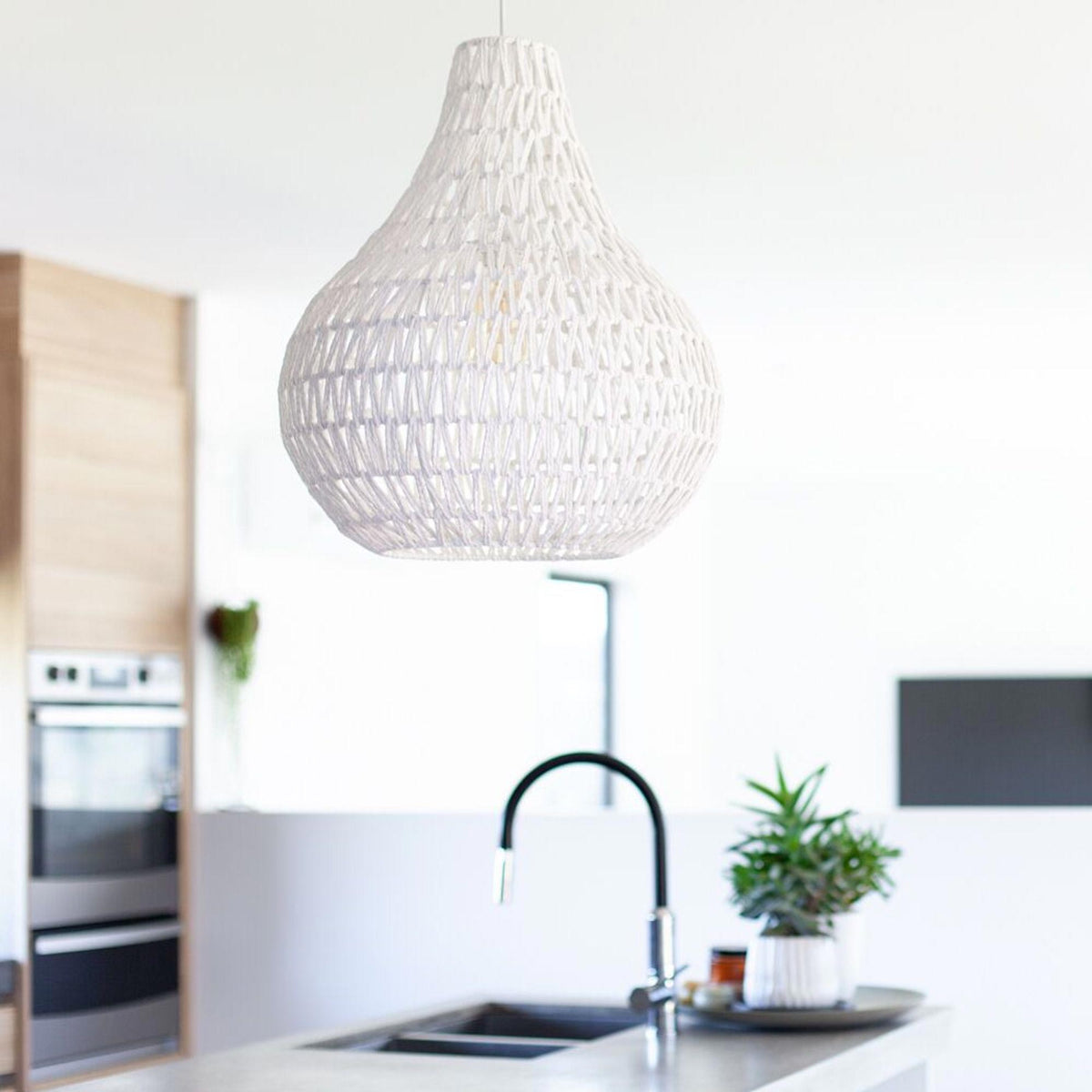 Byron Rope Pendant Light - White