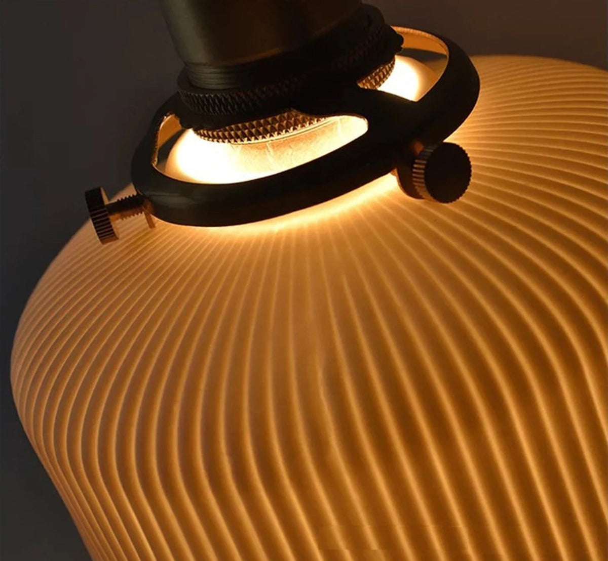 Gloria Ceramic Pleated Pendant Light