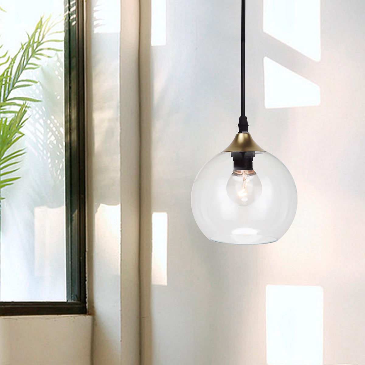 Frankie Glass Pendant Light - Gold