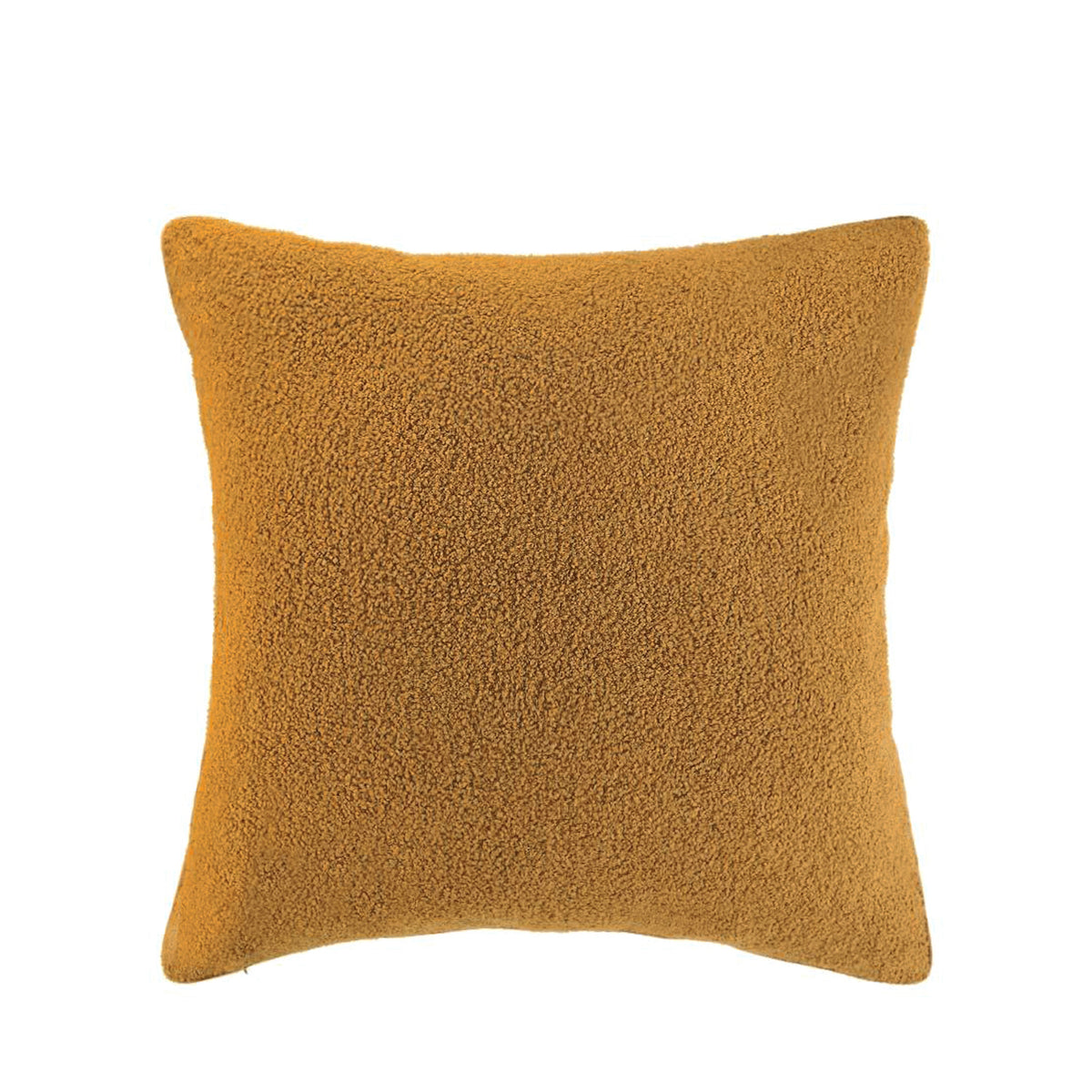 Boucle Teddy Cushion Cover + Insert - Mustard