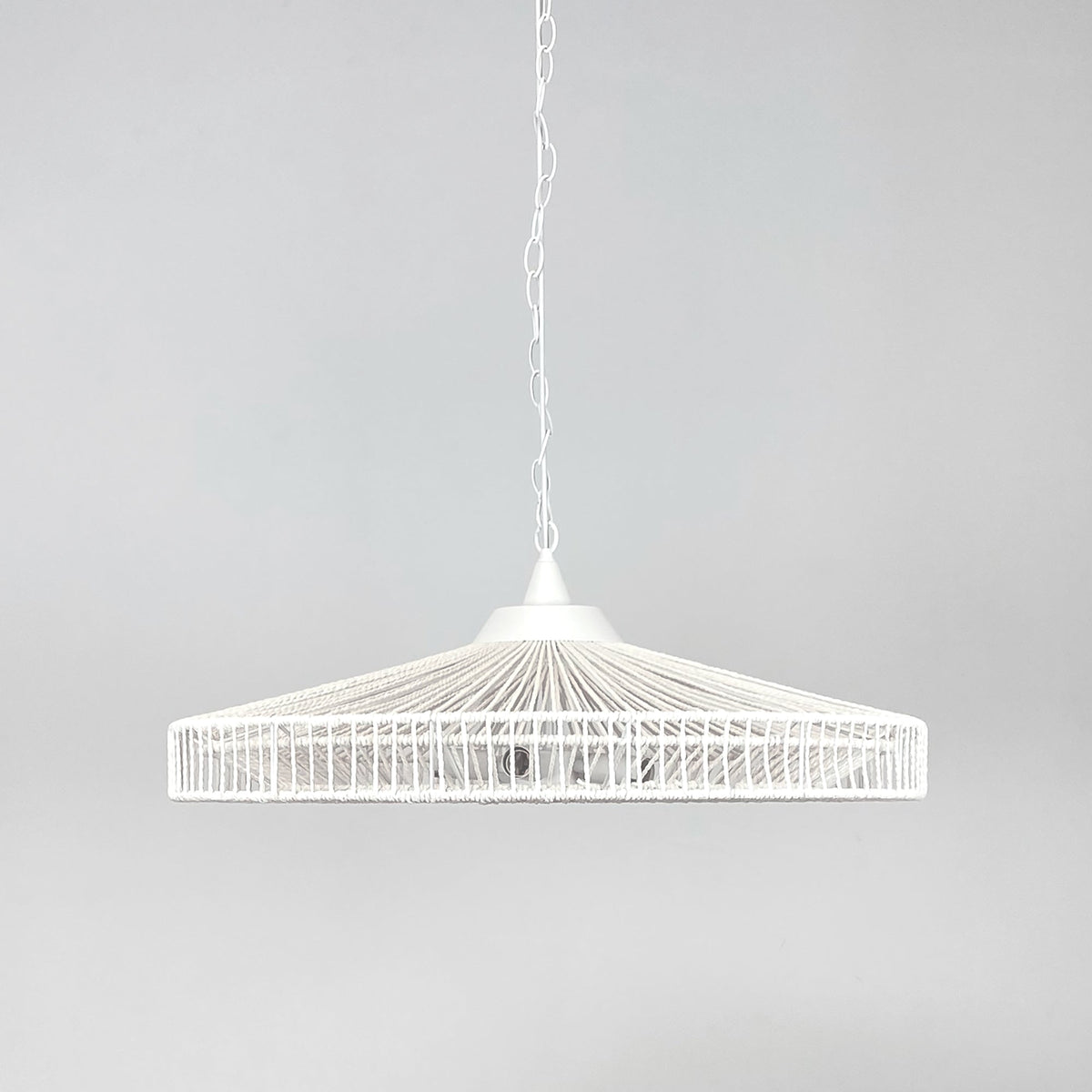 Portman Rope Pendant Light - White