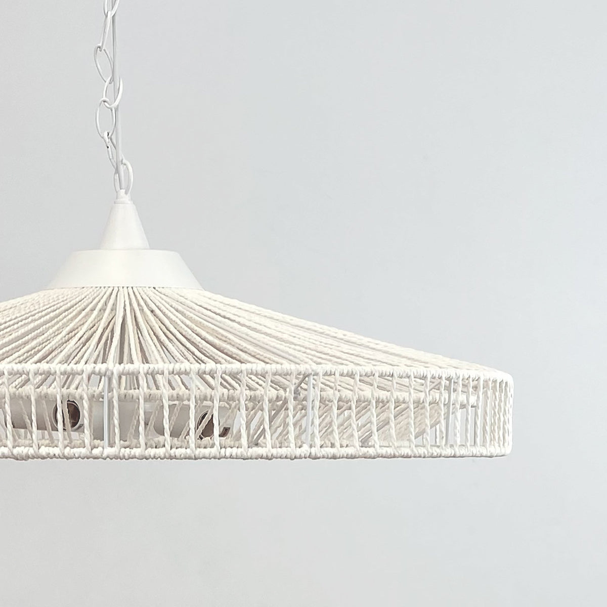 Portman Rope Pendant Light - White