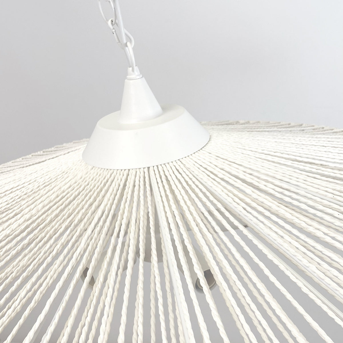 Portman Rope Pendant Light - White