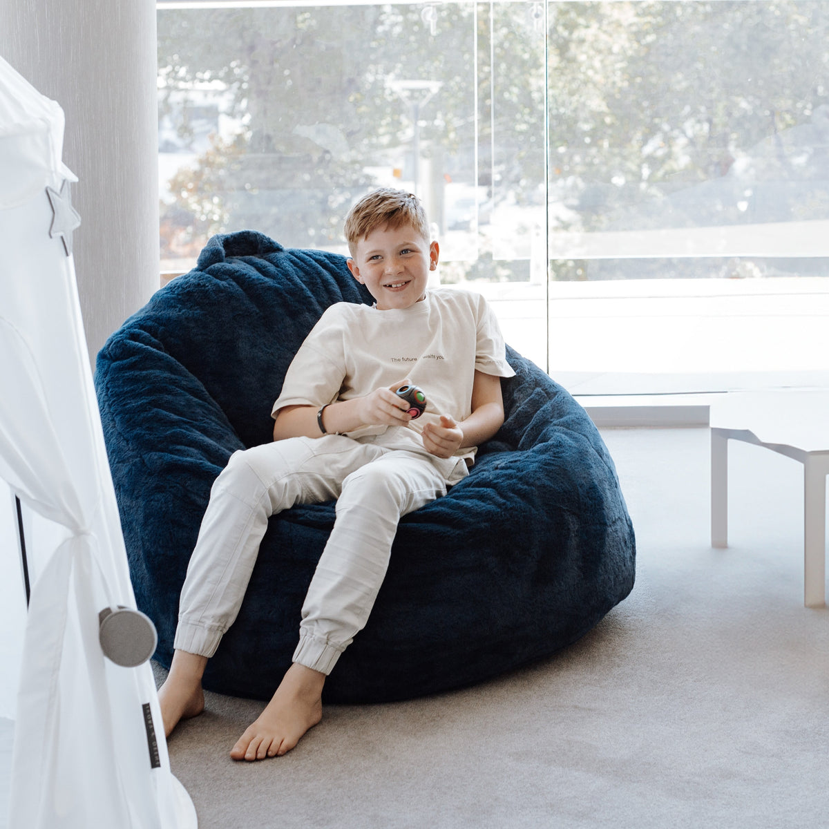 DreamPod® Mini Beanbag Chair - Navy Blue