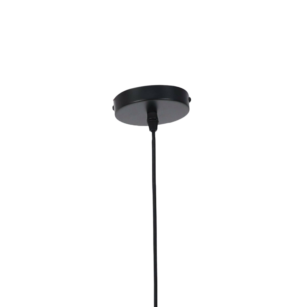 Maya Glass Pendant Light - Black Hardware