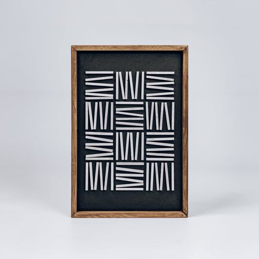 Alpine Shadow Dark - Ready To Hang Wall Art - 42x62cm