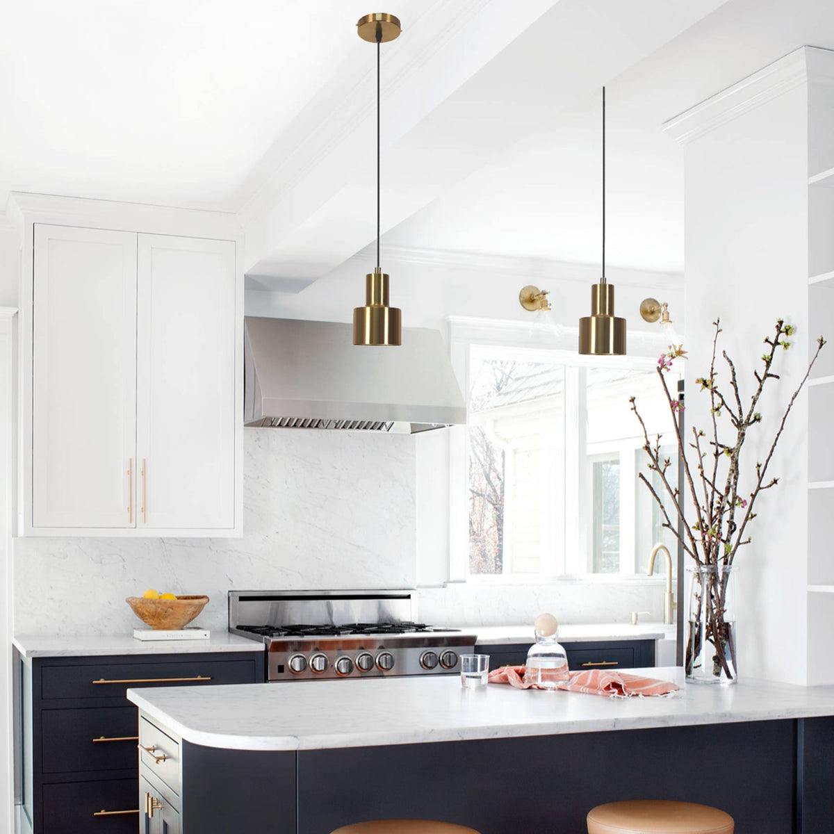 Jude Metal Pendant Light - Gold