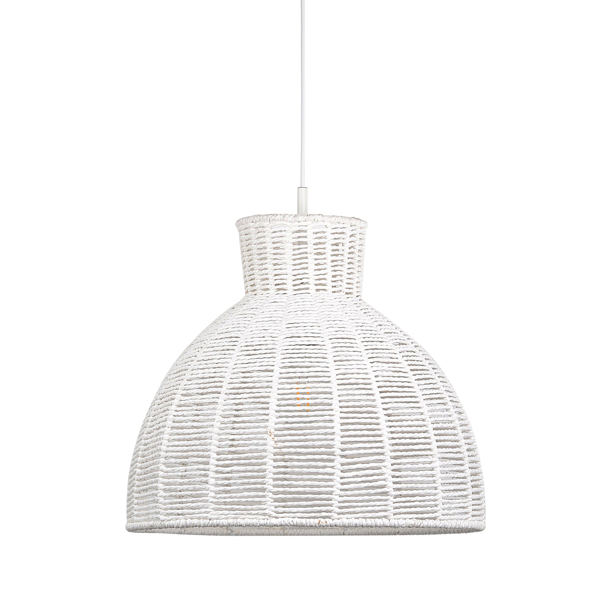 Kellie Rope Pendant Light - White