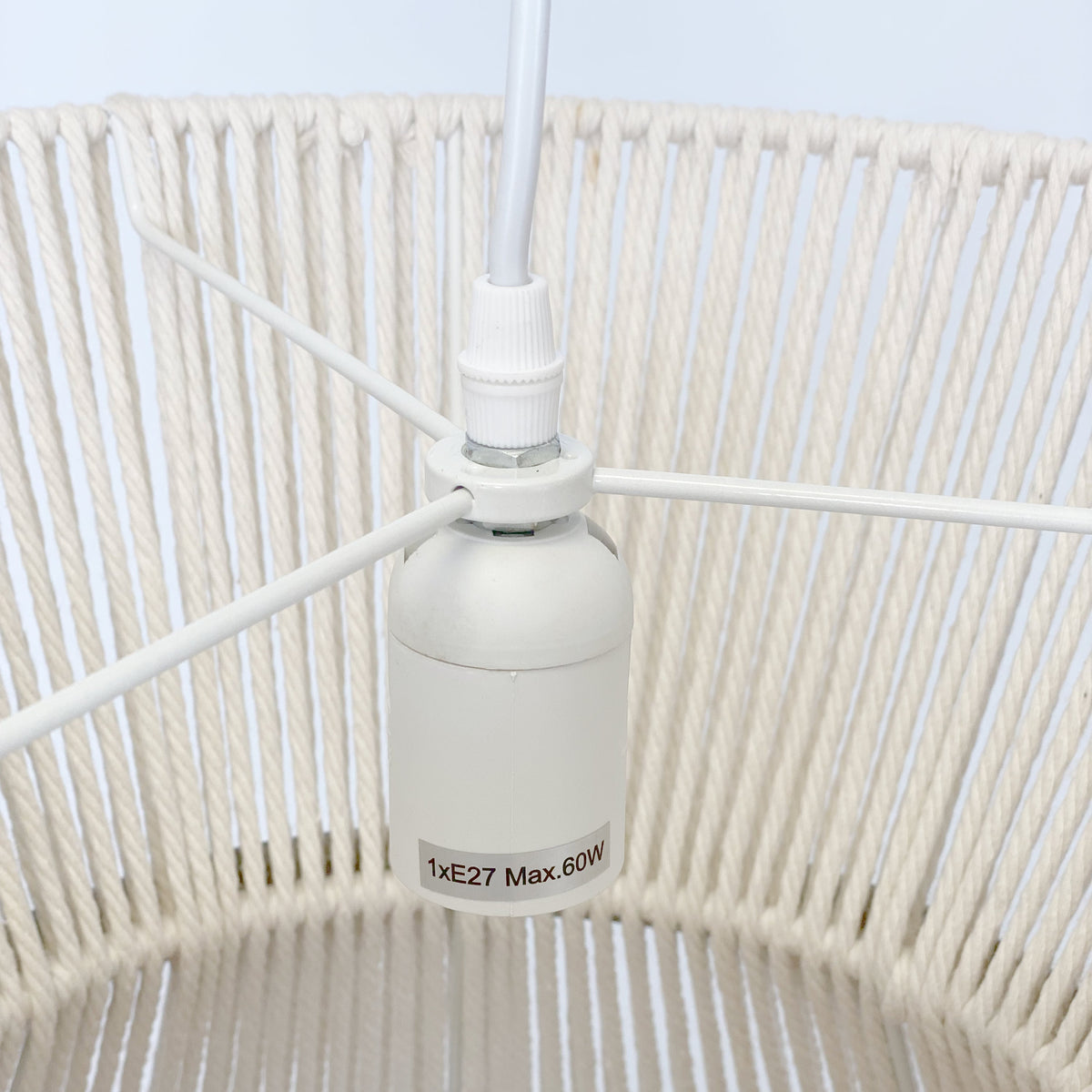 Samara Rope Pendant Light - White