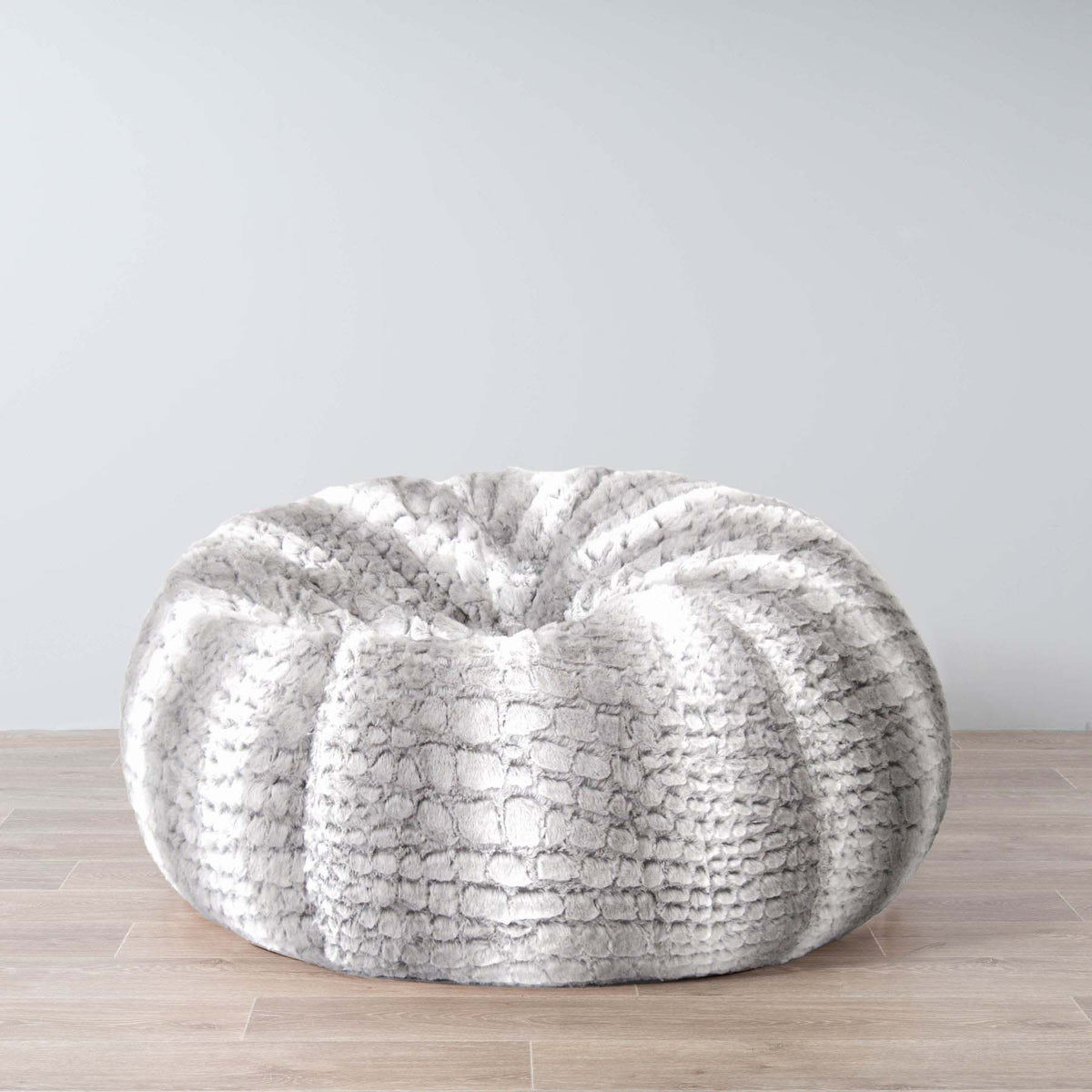 Arctic Fur Bean Bag - Silver Grey