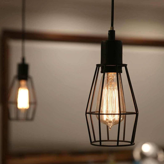 Watson Industrial Cage Light - Black