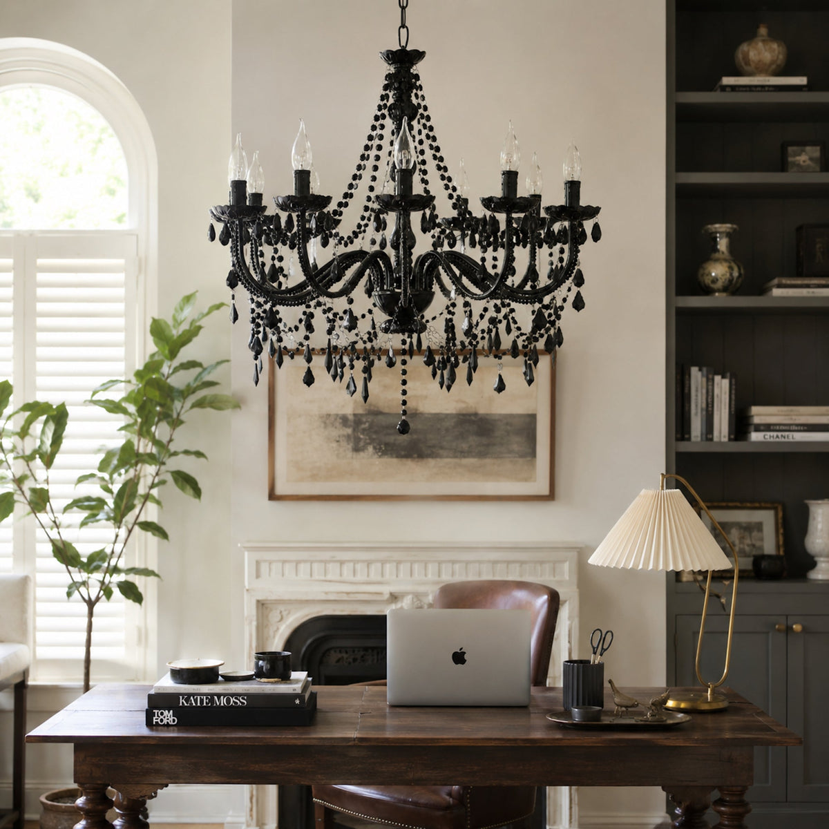 Cassie Chandelier 12 Light - Black