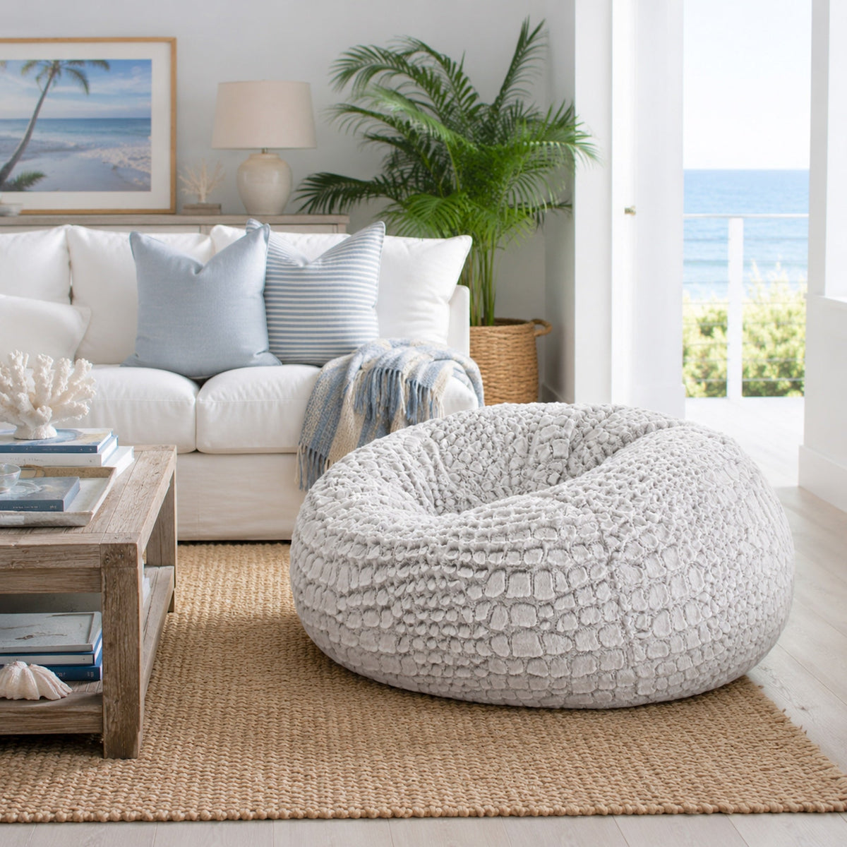 Arctic Fur Bean Bag - Cashmere