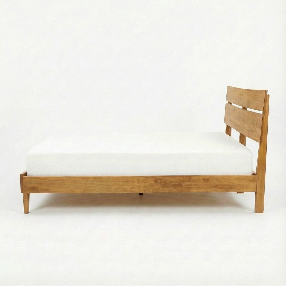 Aurora Solid Wood Bed Frame with headboard