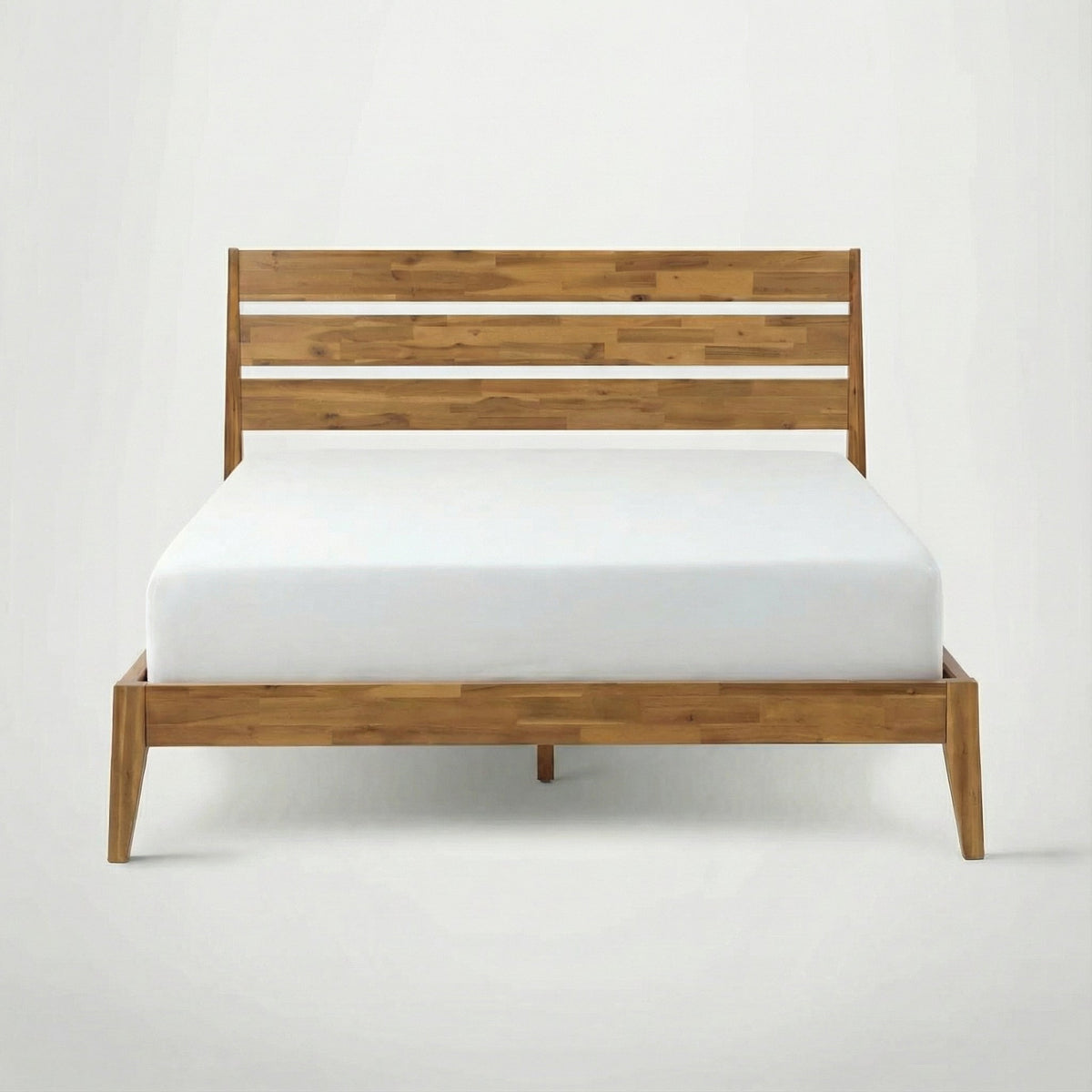 Emery Solid Wood Bed Frame with Headboard