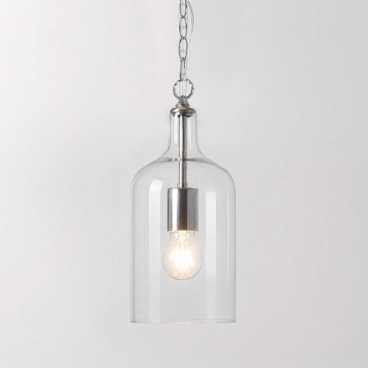 Kendal Glass Pendant Light - Chrome