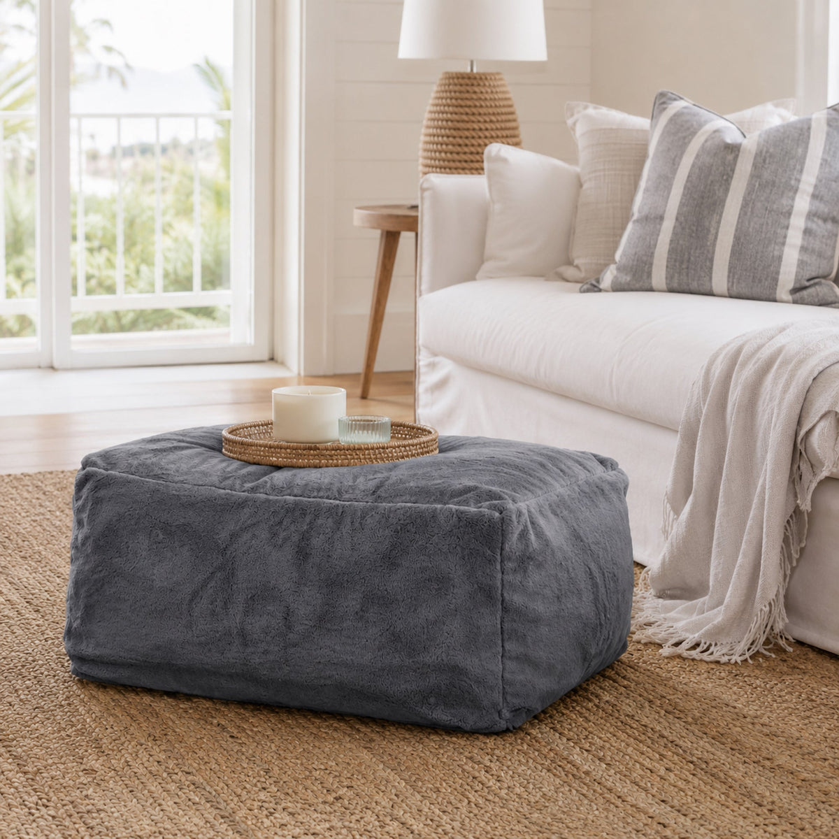 DreamPod® Ottoman - Charcoal Grey