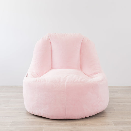 Lounger Plush Fur Bean Bag Chair Cover - Soft Pink