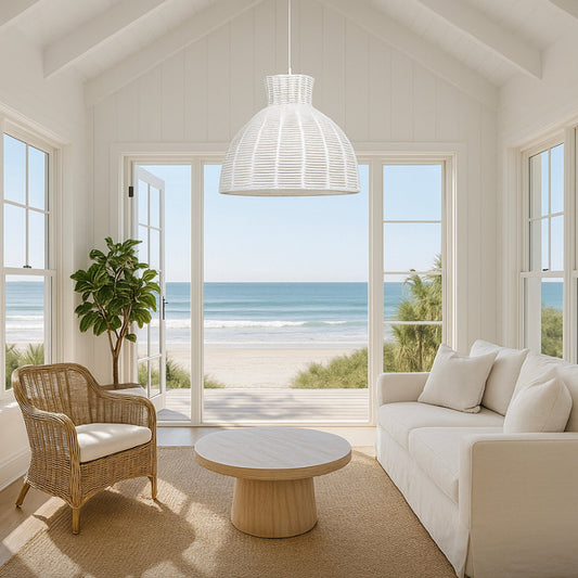 Kellie Rope Pendant Light - White