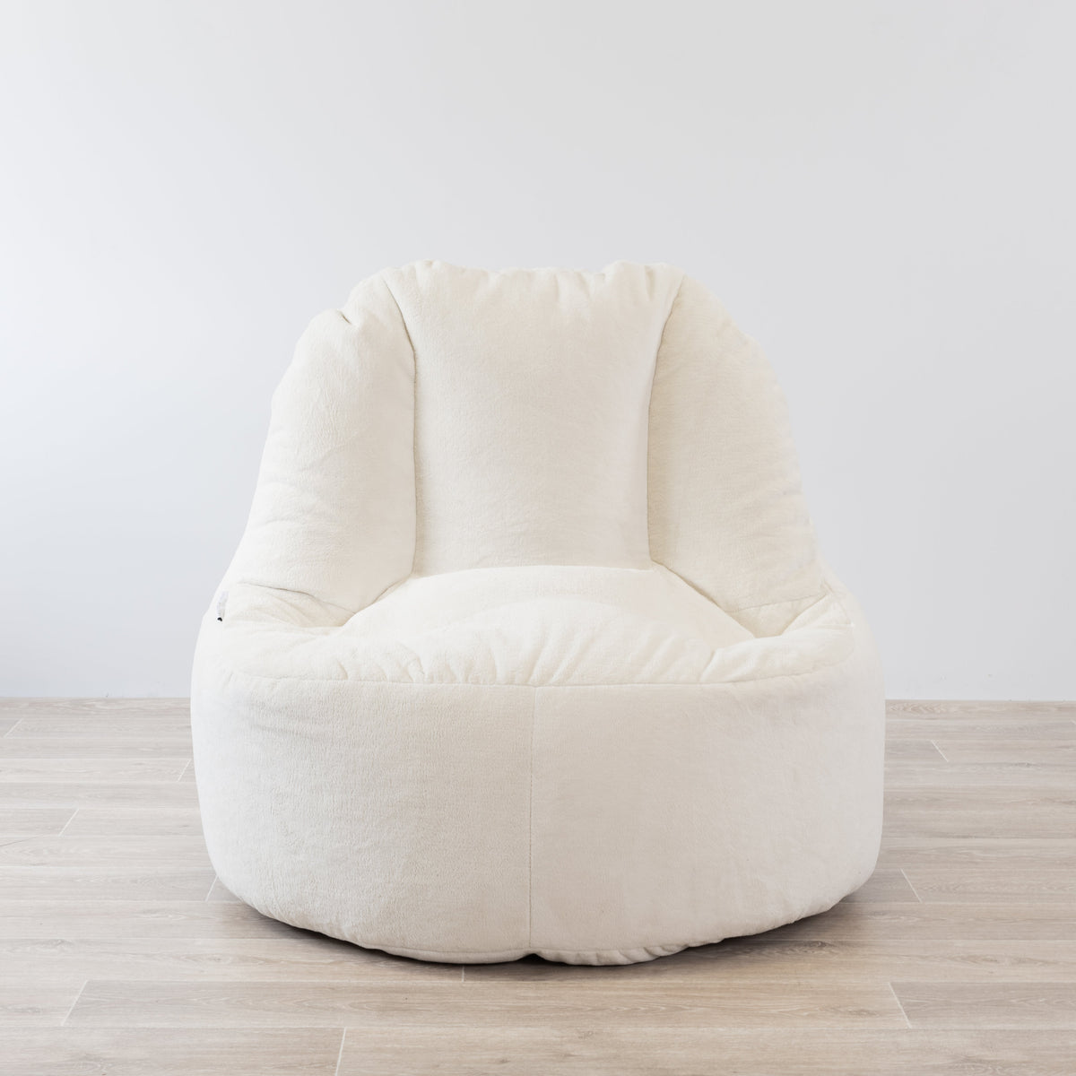 Lounger Plush Fur Bean Bag Chair Cover - Cream