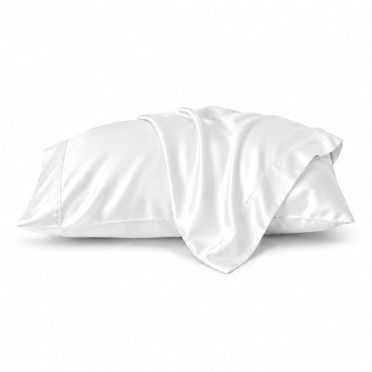Silky Soft Bamboo Pillowcase Set - White