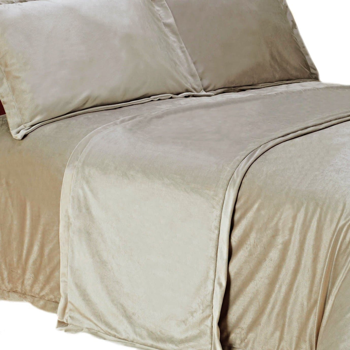 Fur Velvet Bed Runner - Champagne