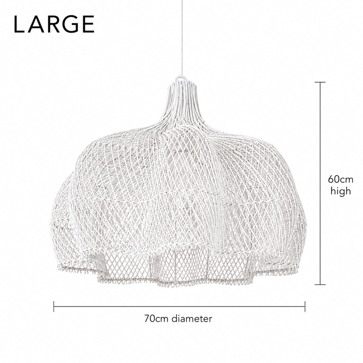 Noosa Rattan Pendant Light - White