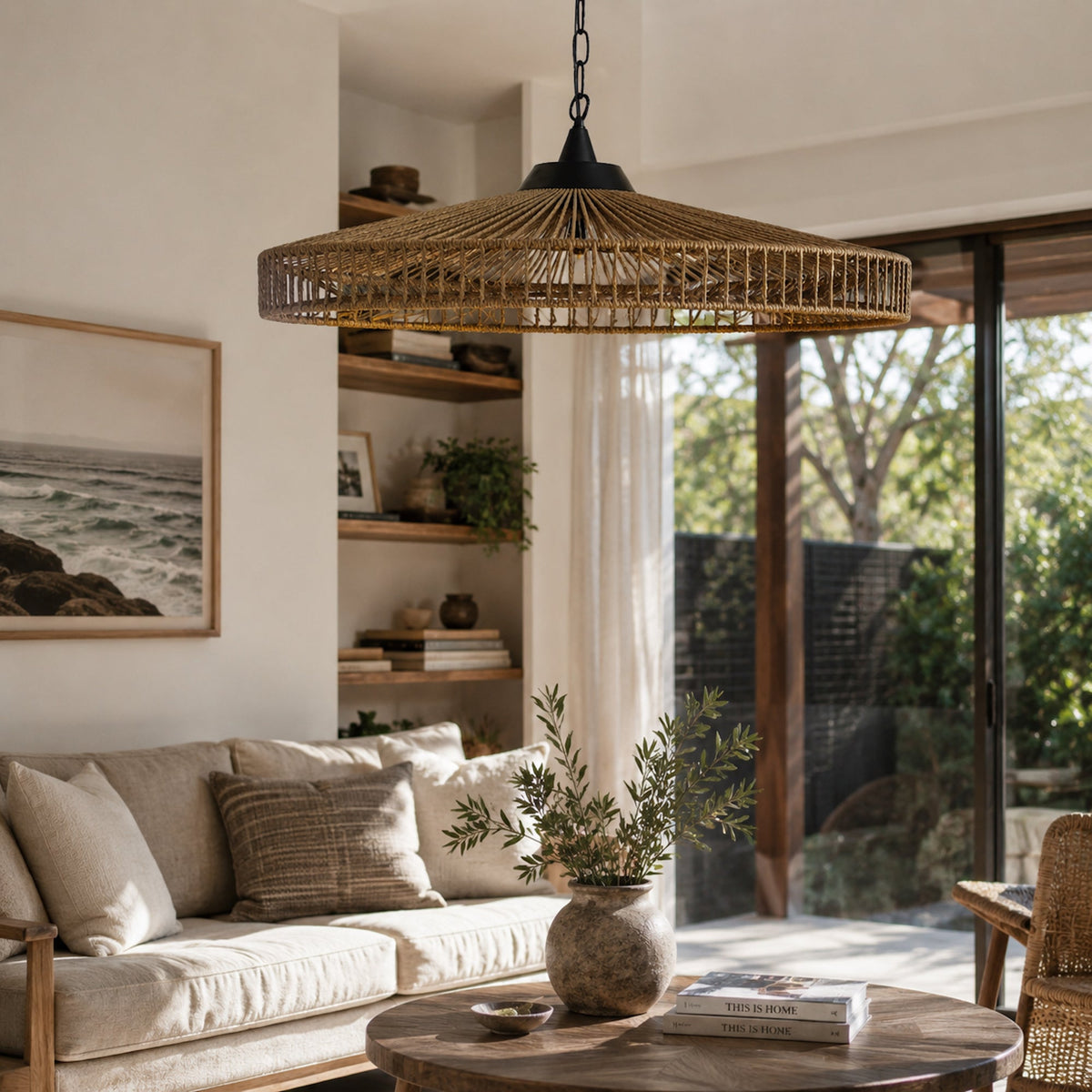 Portman Rope Pendant Light - Natural