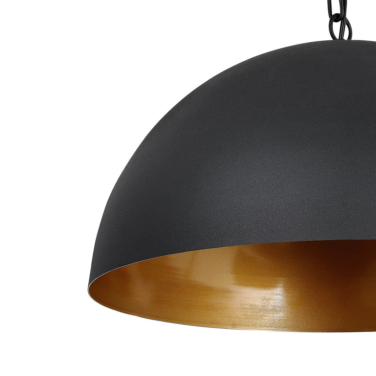 Presley Dome Pendant Light - Black