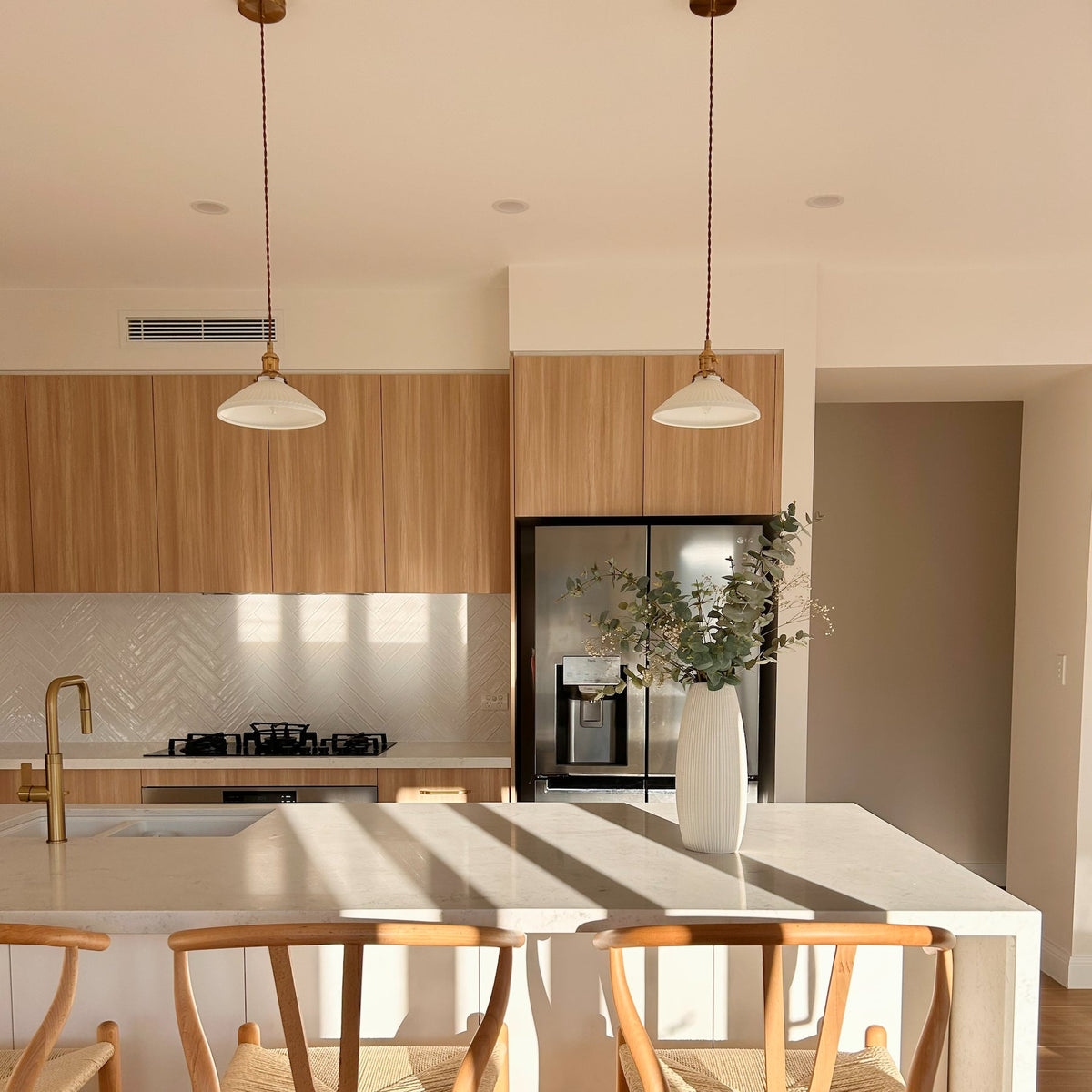 Hollie Ceramic Pleated Pendant Light