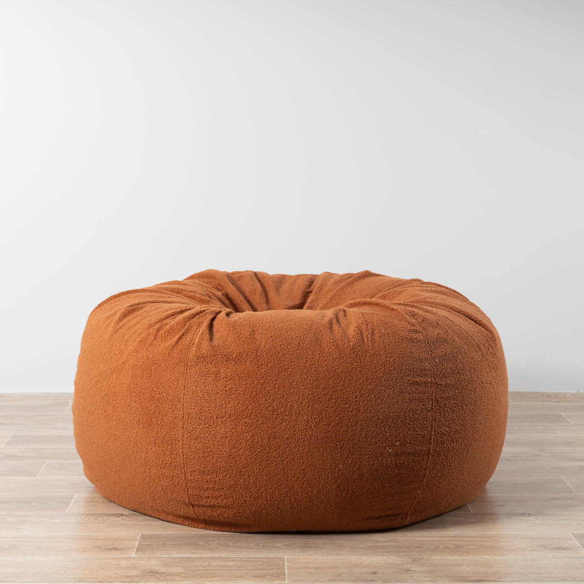 Boucle Fur Bean Bag - Rust