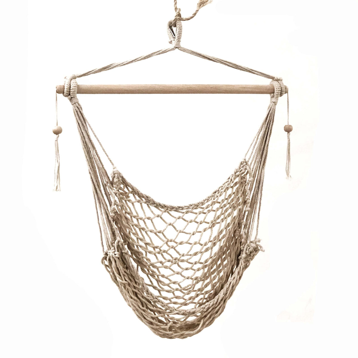 Salvador Macrame Hanging Hammock Chair - Natural