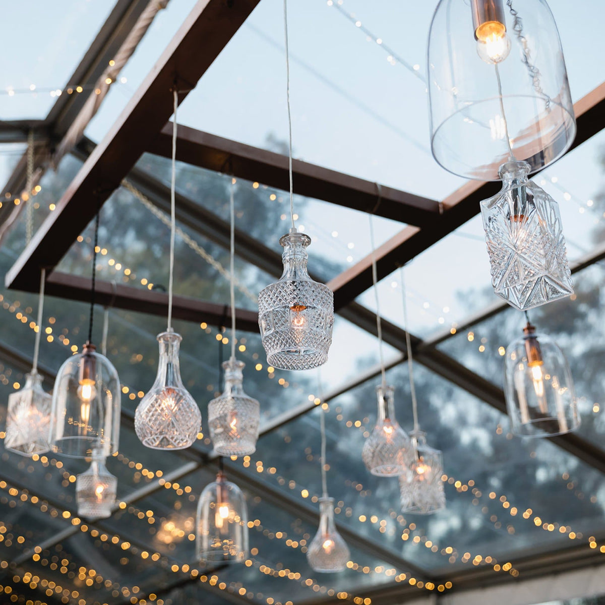 Whisky Wine Decanter Glass Pendant Light